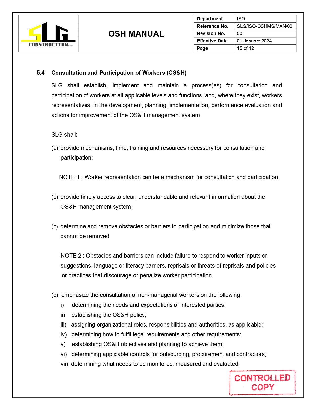 OSH Manual Page 17